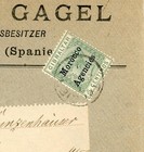 Morocco Agencies Sg 9 single Frank -tangier-2 ap 01 printed Matter-unsealed-illu