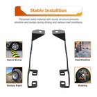 Led Pod Side Hood Ditch Light Mount Brackets For 99-07 F250 F350 F450 Super Duty