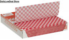 Restaurant Deli Paper Food   Basket Liner Wrap  12 x12  Red Checkered  1000 Ct