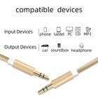 3 5mm Male To Male Stereo Audio Aux Cable Auxiliary Cord For Pc Ipod Car Phone