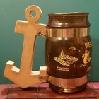 Vintage 1970s West Virginia Almost Heaven  souvenir Mug Wooden Anchor  handle