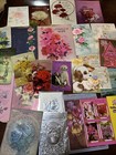 1970s Used Birthday Greeting Card Lot  17  Mom dad Paper Scrap Ephemera Retro