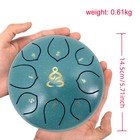6 Inches Steel Tongue Drum 11 Notes C Major With Drumstick Percussion Instrument