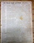 Rare 1833 Hagerstown Md Newspaper W 2 Ads Slaves For Sale   Reward For Runaways