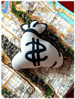 Big Money Bag Plush Pillow Funny Dollar Sign Throw Pillow For Bedroom car sofa S