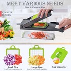Vegetable Chopper With Container  16 In 1 Slicer  Spiralizer  Kitchen Gadget