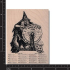 Halloween Rubber Stamp  Fortune Wheel For Halloween  Cat  Witch  Pumpkin  Party