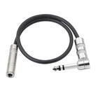 1 4 Inch Stereo Extension Cable Right Angle 6 35mm Male To Female Trs Stereo Aud
