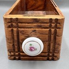 Antique Singer Treadle Sewing Machine Cabinet Drawer Wood Trinket Shelf Vtg