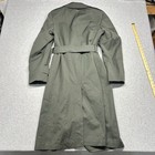 Vintage Us Army 36r Trench Coat Ag-44 Wool Gabardine Pembrooke Military Green