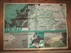 Newsmap Propaganda Poster 23 April 1945 Womens Wac 3rd Anniversary And Europe