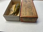Old Vintage Antique Wooden Fishing Lure With Box - Heddons Dowagiac    rare   