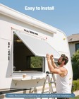 Vevor 74x40in Concession Stand Serving Window Food Truck Service Awning Aluminum