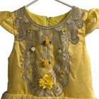 Princess Dress Up Pretend Costume Halloween Yellow Size 140 Approx 8-10