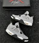 Jordan 4  cool Grey  Retro Basketball Shoes Men s Mid Top Size 7-12