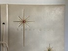 Vtg New Unused 1950   s Cream Photo Album With Mcm Starburst Design