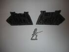 Antique Vintage Lead tin Toy Soldier Mold  2 Part Lead Soldier Military