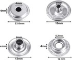 Stainless Steel Press Stud Fastener Snap Cover Cap Button Marine Boat Canvas Kit