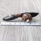 Orthoceras Fossil Handle Obsidian Blade Ornamental Knife  215d  Mountain Man Kni