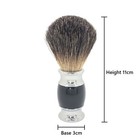 Black Badger Handmade Shaving Brush With Pure Black Handle - Shaving Brushes    