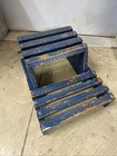 Vintage Oak Folding Foot Stool Bathroom Kitchen Step Stool Seat Bench Children   s