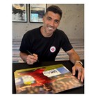 Luis Suarez Signed Liverpool Football Photo  Framed
