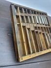 Letterpress Hamilton Antique Lead Rule Printers Case Rare