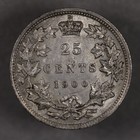 1900 Canada Silver 25 Cents