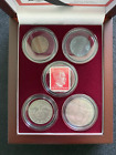 Ww2 Certified German Coins Two Silver One Zinc   Bronze Mint Stamp Display Box