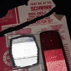 Nos Vintage Schwinn Reflector Set 07745 Wide Angle Bicycle Bike Part