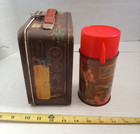 Vintage 1965 Aladdin Bonanza Tv Show Metal Lunchbox   Thermos Set 