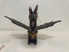 Vintage Balinese Wooden Black Pegasus Winged Horse Crib Guardian Spirit Chaser