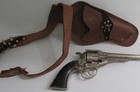 Vintage Hubley Diecast Remington 36 Cap Gun Toy With Vintage Texas Kid Holster 