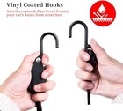 4pcs Adjustable Kayak Tie Down Straps 6ft Heavy Duty Rope Hanger Canoe Boat