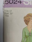 Dress Empire Waist V Neck 12 Simplicity 6024 Sewing Pattern Cut Vtg Long Short