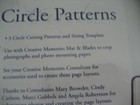 Set Of 4 New Creative Memories 3 Circle Patterns Custom Cutting System  template