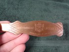 Vintage Antique Advertising Brass Letter Opener 8  Bituminous Casualty Rock Isl