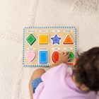 Melissa   Doug Shapes Wooden Chunky Puzzle  8 Pcs  - Fsc Certified Toy