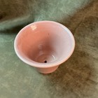 Vintage Pink Glaze Art Pottery Made Spain Small Flower Pot Vase Minor Glaze Miss