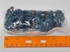 Lot 144 Pcs Mini Tiny Teal Satin Ribbon Roses Flowers 10mm 3 8  On Wire Stem