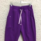 Figs Scrub Pants Small Womens Purple High Waisted Zamora Jogger Medical Uniform