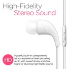 White Color 3 5mm Earphones Handsfree Remote Control Mic  Stereo Headset