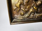 French Antique Jean Denis Larue 19th Century Bronze Large Tray Cherubs Bacchus