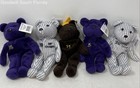 Lot Of 5 Pcs Mixed Variety Salvino s Bamm Beano s 1998 Bear Plush Toys With Tags