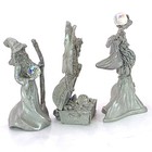 Vtg Pewter Fantasy Wizard Dragon Miniature Figurines Spoontiques Rawcliffe Lot 3