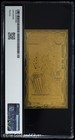 2026 Washington D c  1 Goldback Limited Edition Gold Foil Note Pmg70