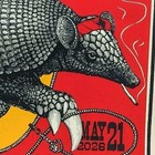 2026 Willie Nelson Concert Poster St Augustine Florida Joint Smoking Armadillo 