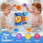 Bath Toys For Kids Ages 1-3  Water Toys For 1 2 3 Year Old Boy Gifts  Duck Batht