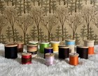 Vintage Sewing Thread Wooden Spools Lot 14 Several Colors