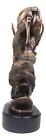 Large Bellowing Wapiti Bull Elk Deer Rustic Bronze Electroplated Finish Statue